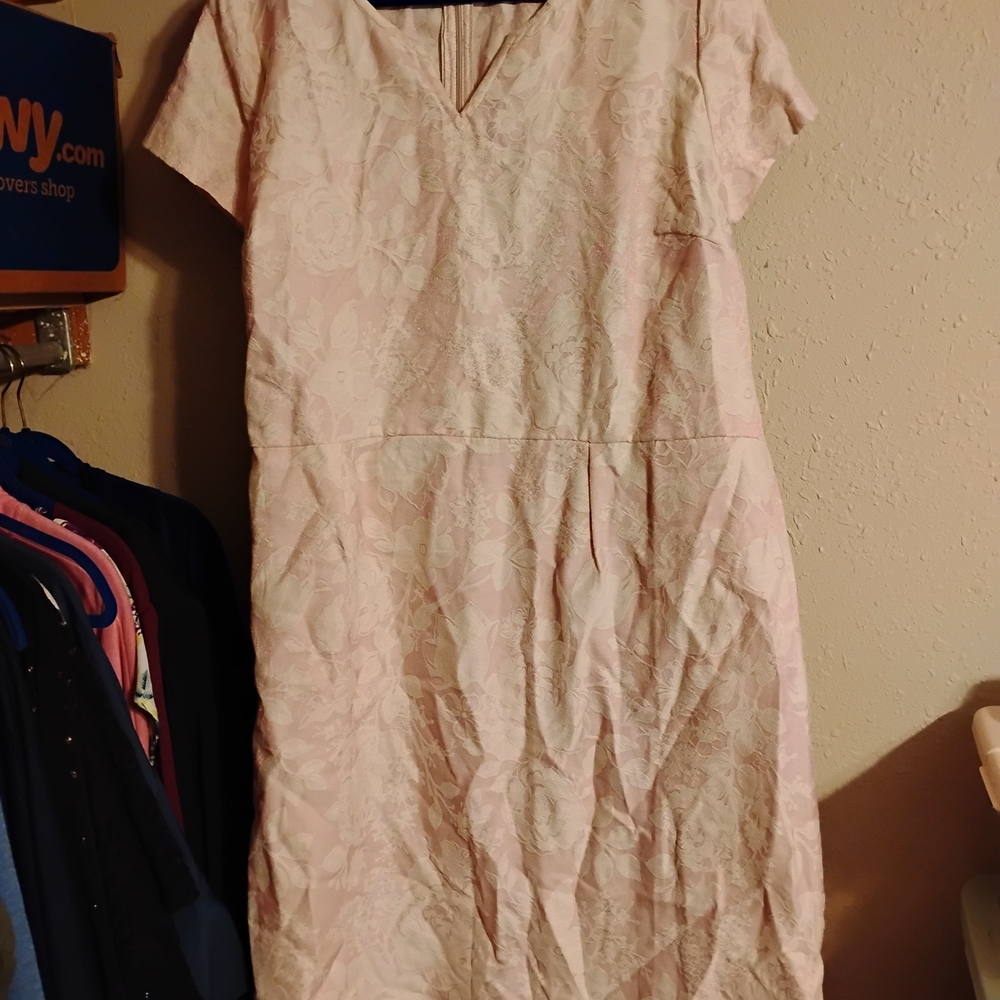 Isaac Mizrahi Light Pink Floral Mini Dress